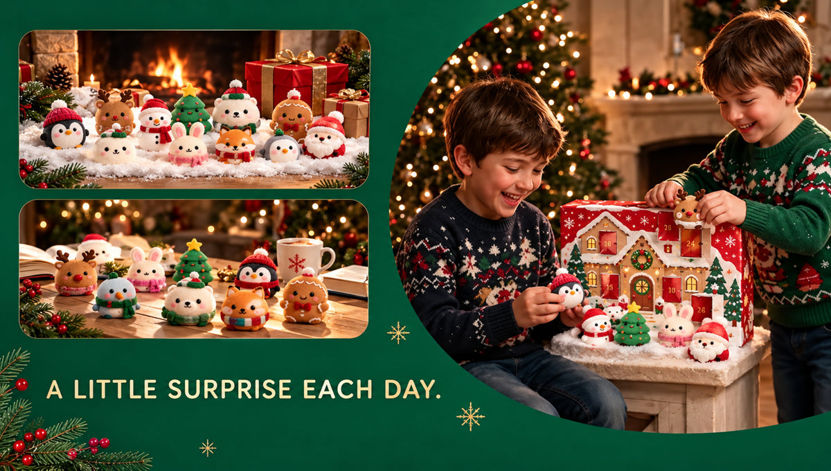 24 Days of Christmas Squishy Surprise Calendar – Festive Countdown Gift Set