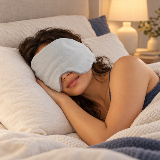Strapless Weighted Sleep Mask – Reversible Cool-Touch & Plush Comfort