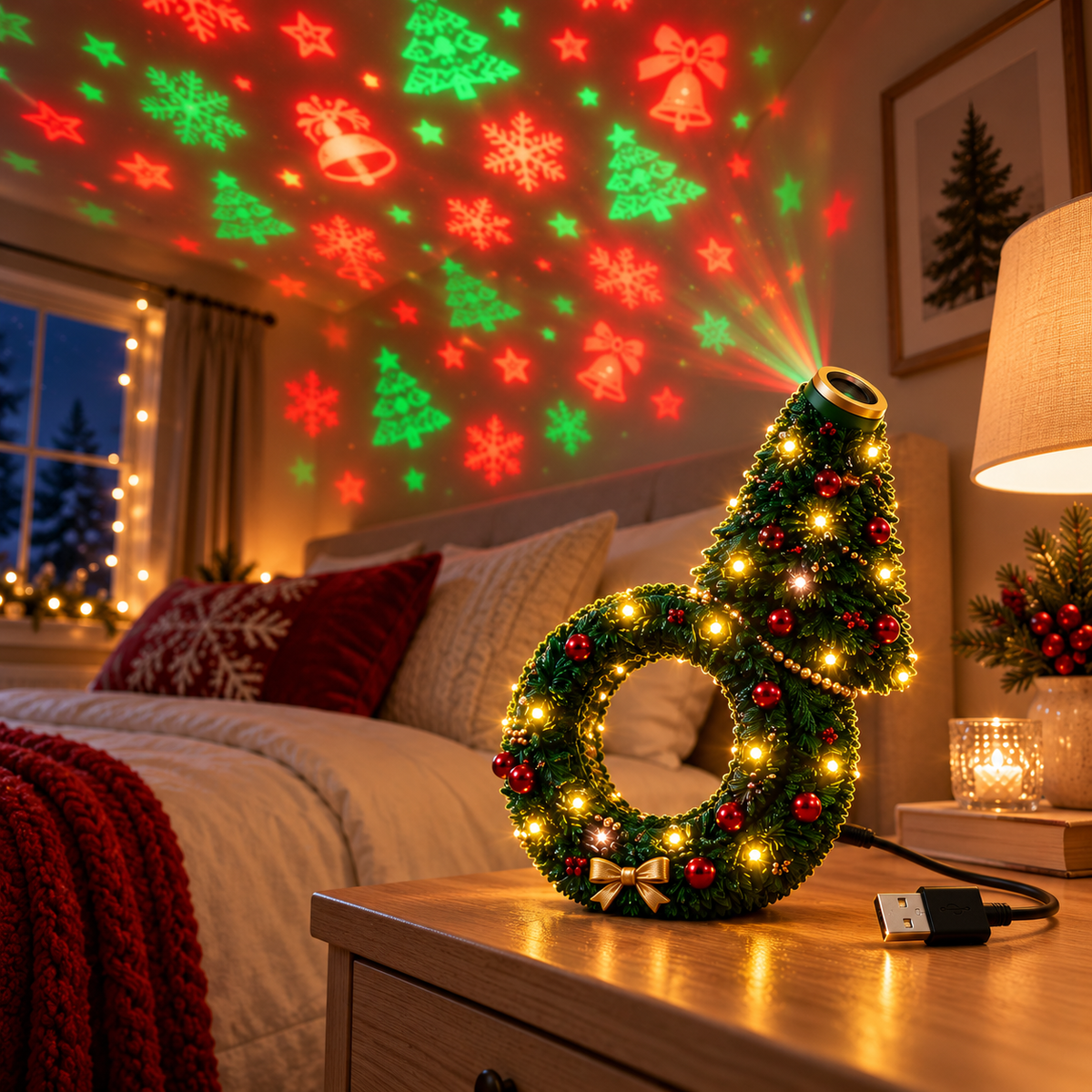 Christmas Magic USB Projector Light