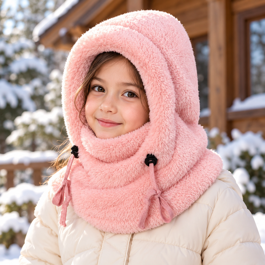 3-in-1 Plush Winter Hood & Neck Warmer