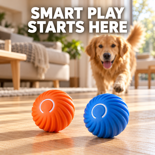Rechargeable Motion-Activated Dog Ball – Automatic Rolling Toy