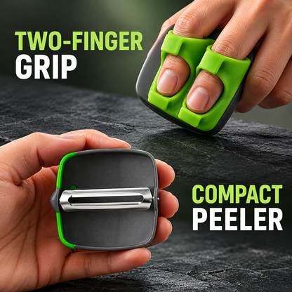Two-Finger Palm Vegetable Peeler | Compact Kitchen Prep Tool