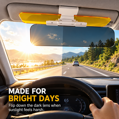DriveShade Adjustable Dual-Lens Car Sun Visor
