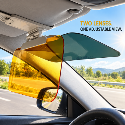 DriveShade Adjustable Dual-Lens Car Sun Visor