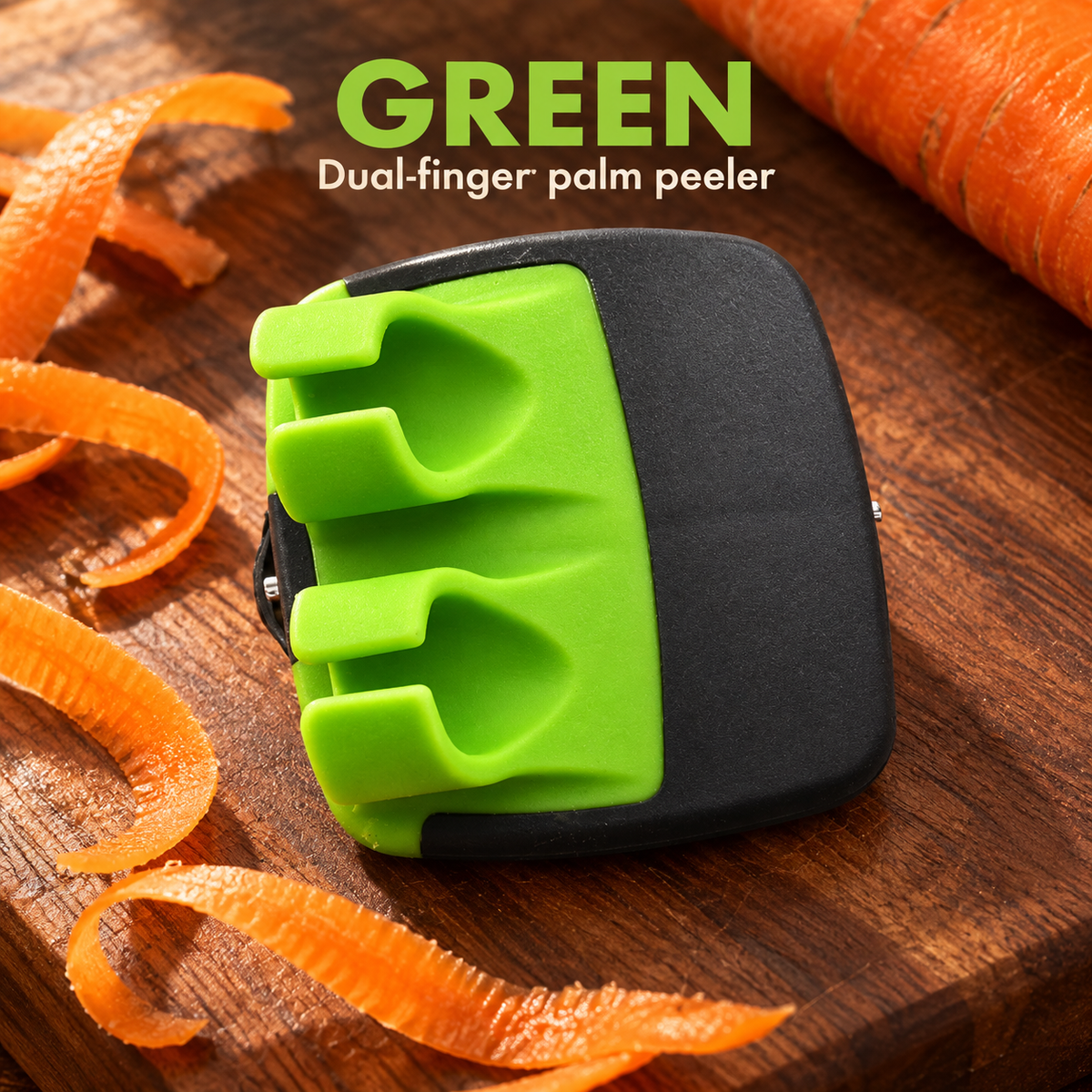 Two-Finger Palm Vegetable Peeler | Compact Kitchen Prep Tool