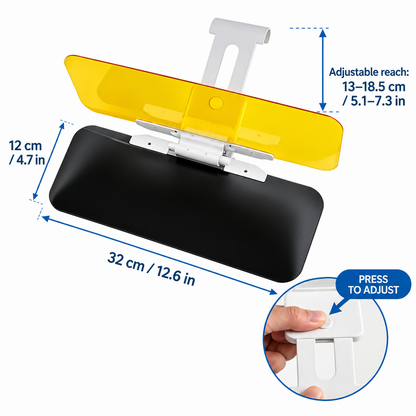 DriveShade Adjustable Dual-Lens Car Sun Visor