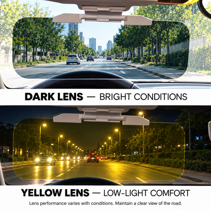 DriveShade Adjustable Dual-Lens Car Sun Visor