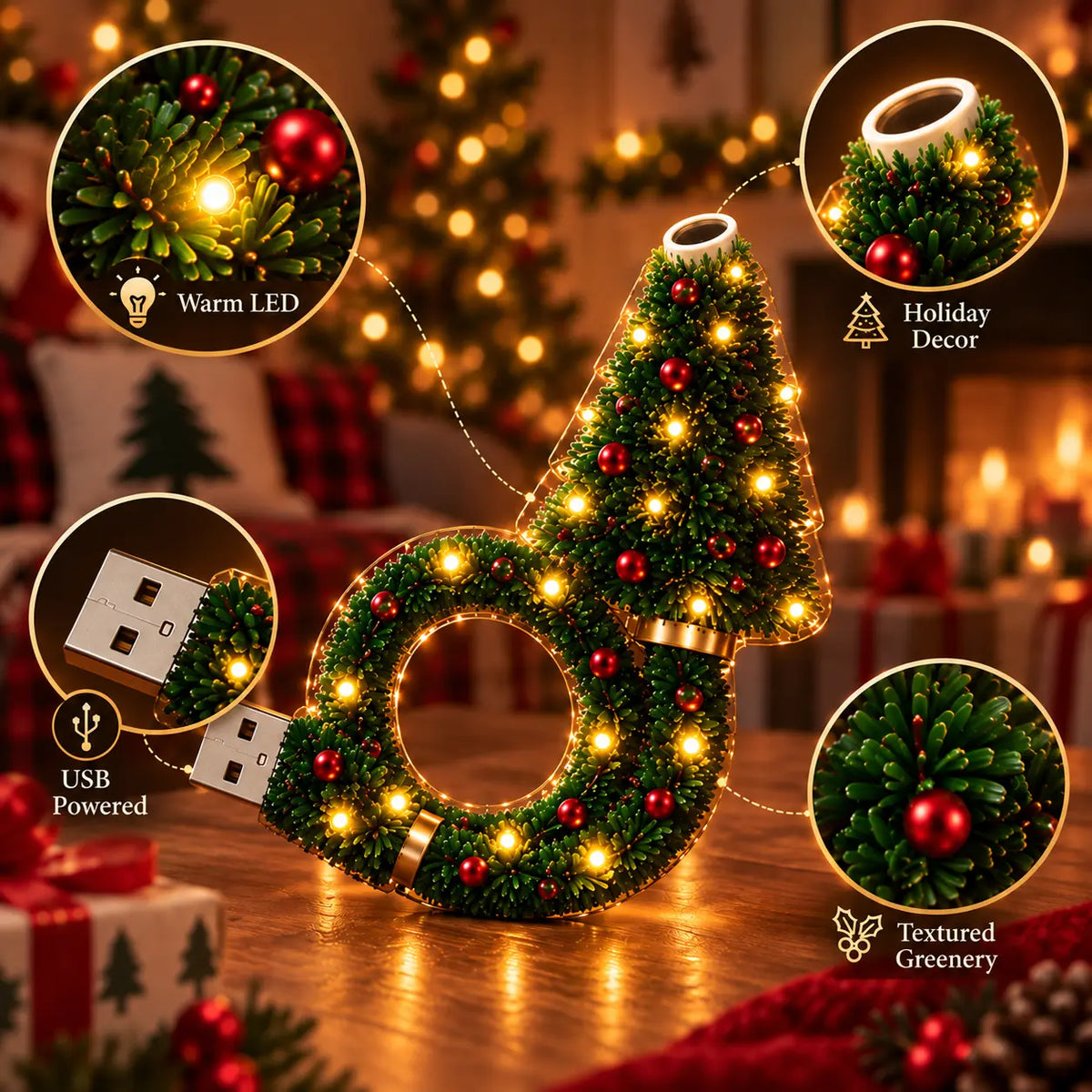 Christmas Magic USB Projector Light
