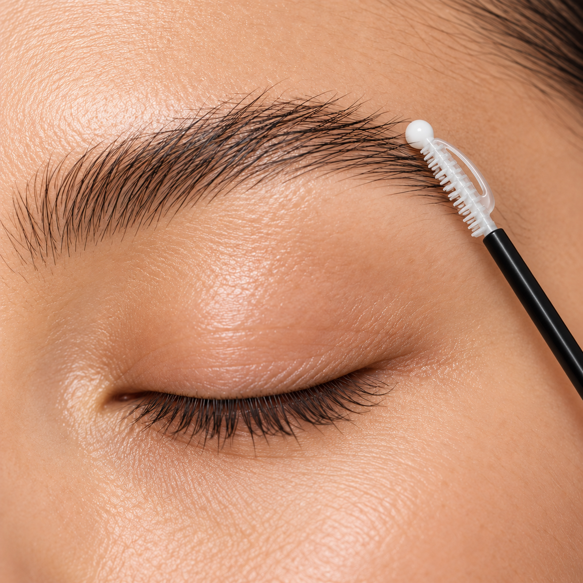 Luhaka brow corrected v2 — styled product illustration