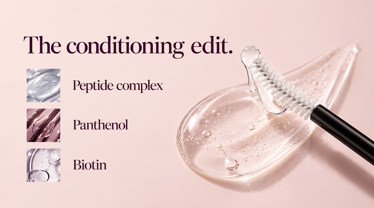 Peptide complex, panthenol and biotin visual guide