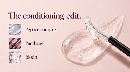 Peptide complex, panthenol and biotin visual guide