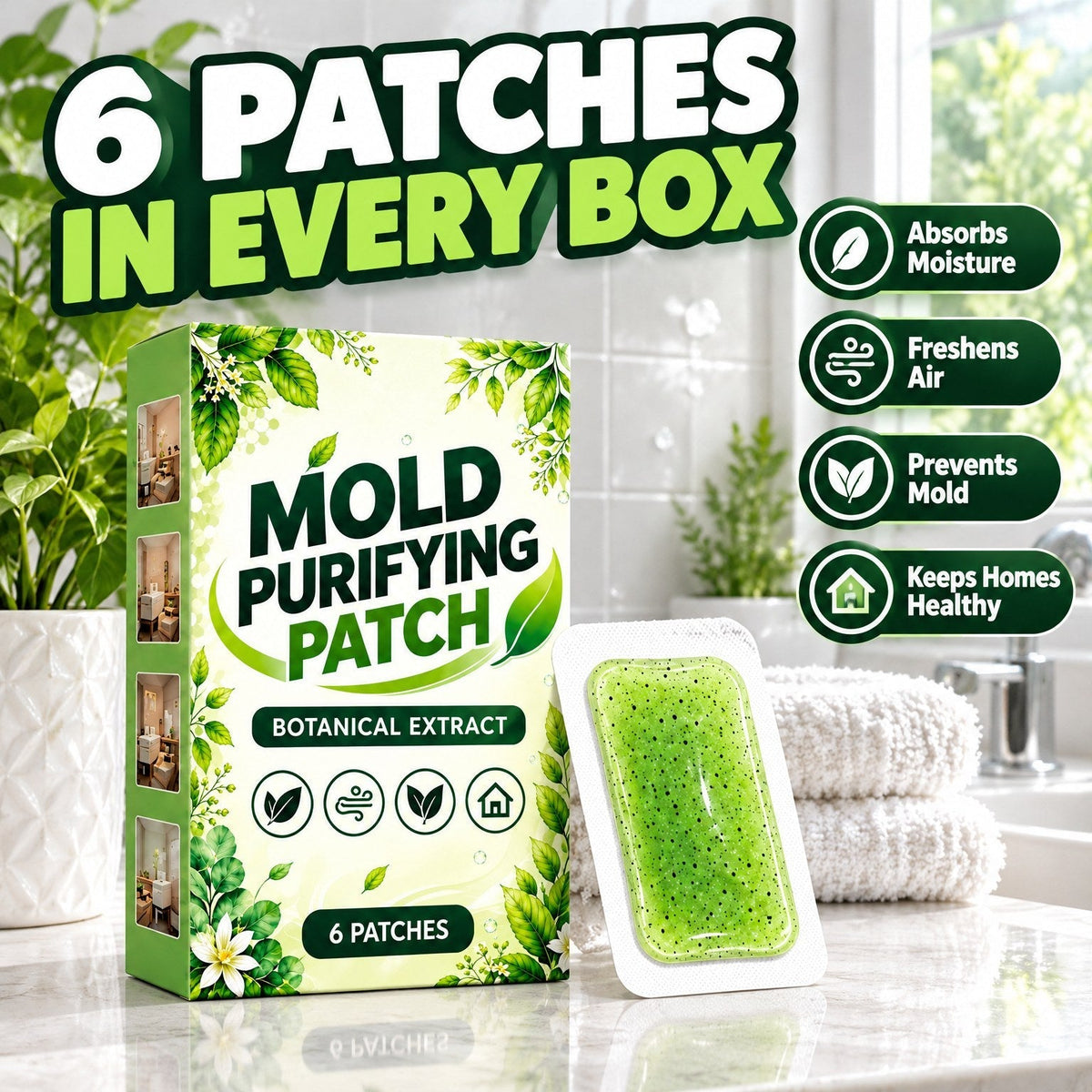 Box containing 6 patches
