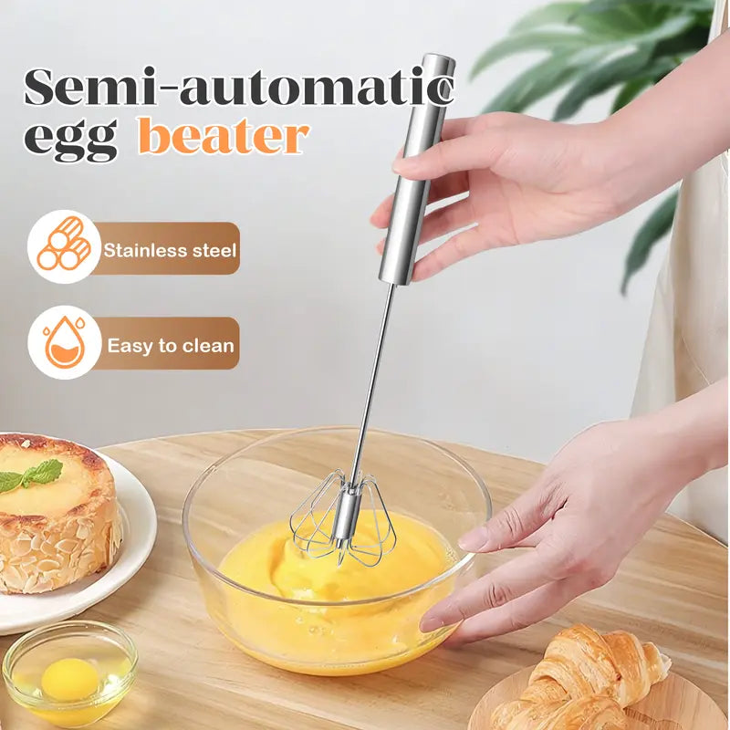 Stainless steel rotary whisk product detail