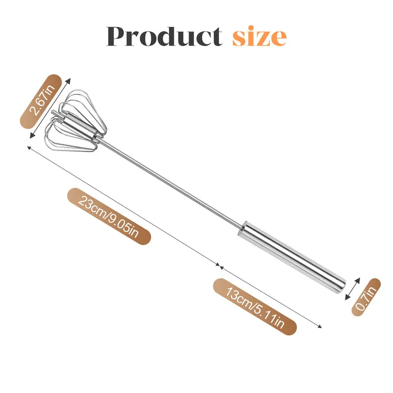 Stainless steel rotary whisk product detail