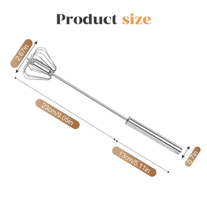 Stainless steel rotary whisk product detail
