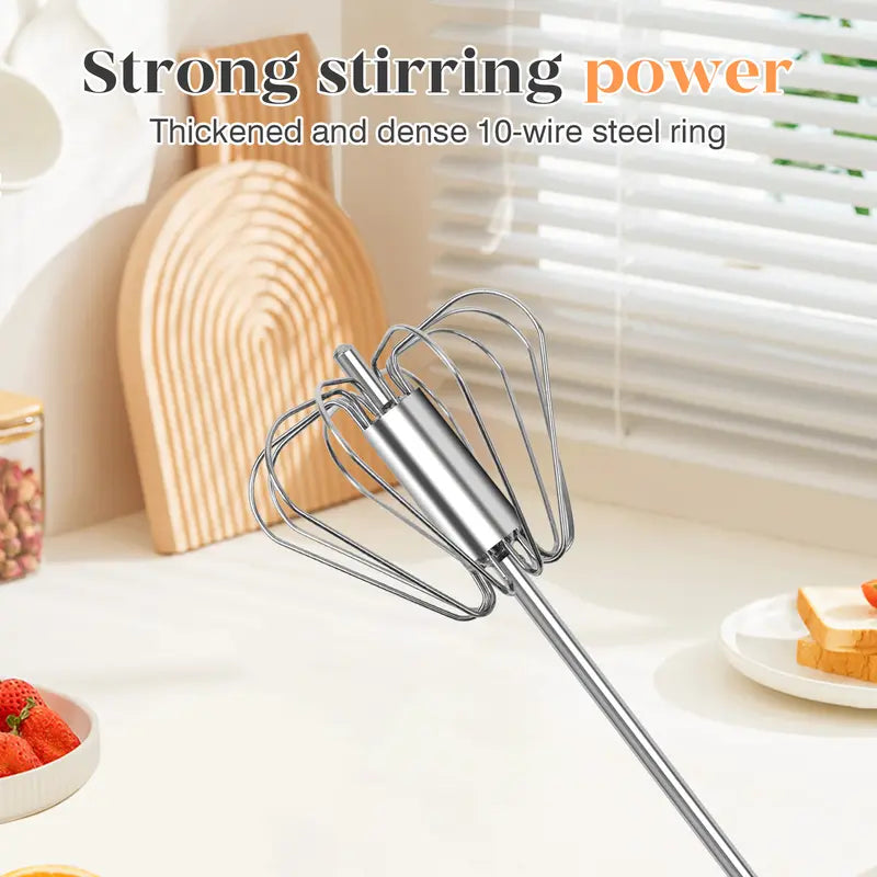 Stainless steel rotary whisk product detail